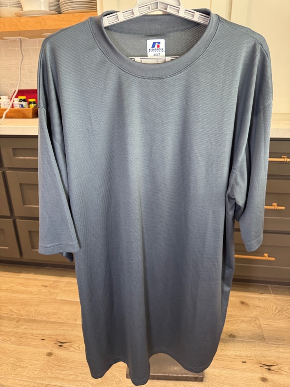 Russell Athletic Men's Slate Gray Short-Sleeve Performance Tee- Size 2XLT - NWOT